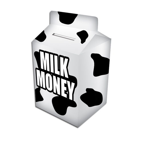 N31 Milk Carton Bank With Custom Imprint